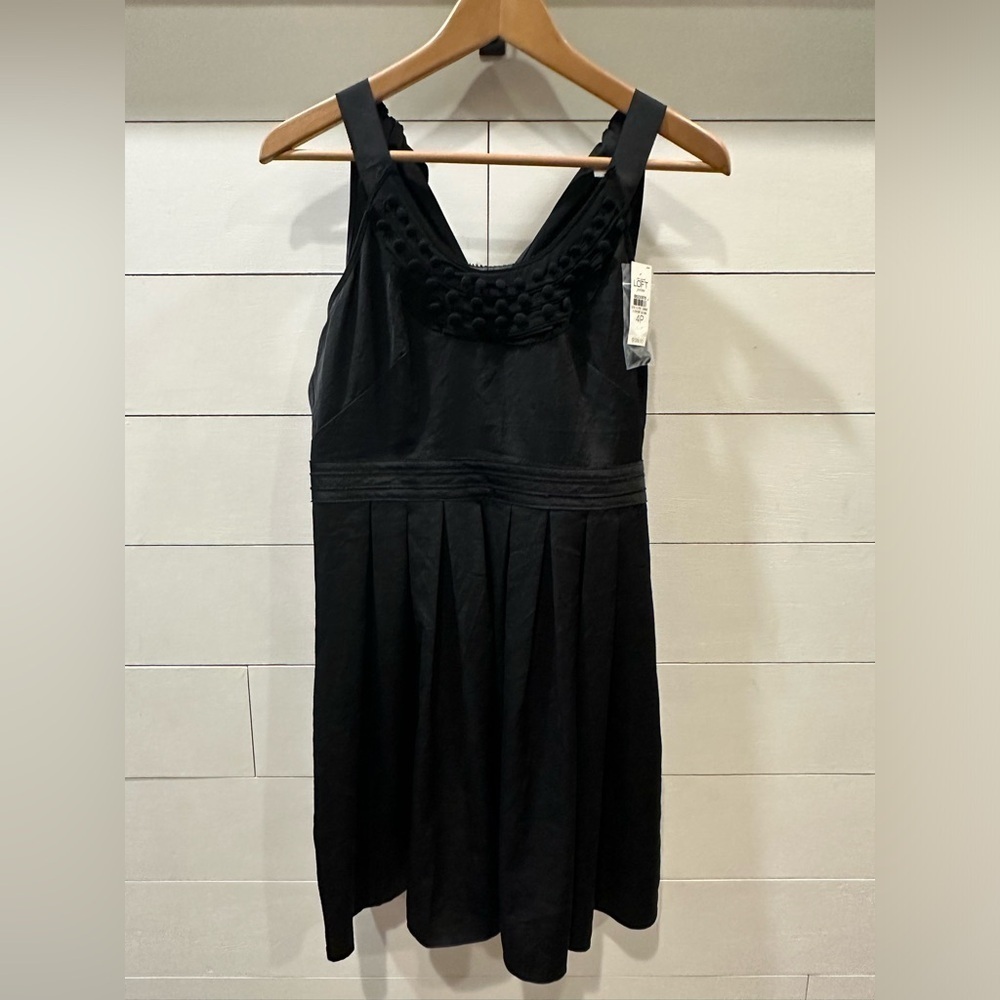 LOFT Elegant Black Sleeveless Dress- size 4P